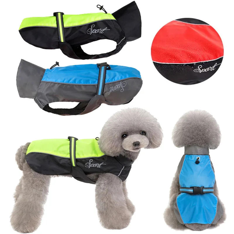Chubasquero impermeable para perros, ropa impermeable reflectante para mascotas, chaquetas impermeables para Pug, ropa impermeable para mascotas, abrigo para Chihuahua y Pug, suministros para mascotas