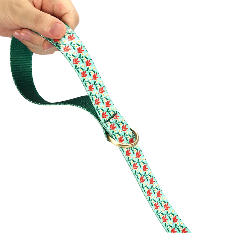 PLATTCO Correa para el cuello para mascotas grabada con diseño propio Correa personalizada para cachorros BLANCO FRANGIPANI PDL343 - imagen 4