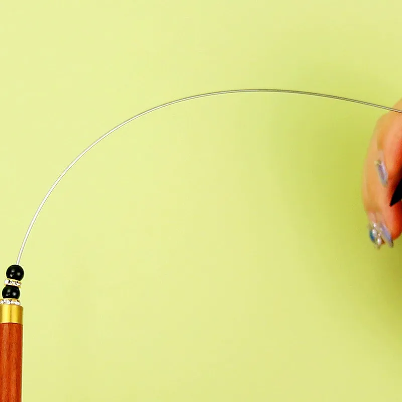 Juguete para gatos, palo de rompecabezas de mariposa para gatos, juguete interactivo de plumas para gatos con campana, alambre de acero, palo para gatitos, juguetes de plumas para gatos - imagen 5