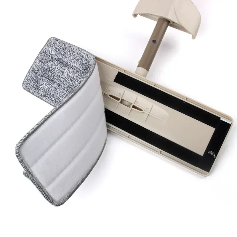 Reemplace la cabeza de fregona, cabezal de repuesto de microfibra, almohadillas de tela para limpieza de suelo, herramientas de escurrir manos libres para el hogar, la cocina - imagen 5