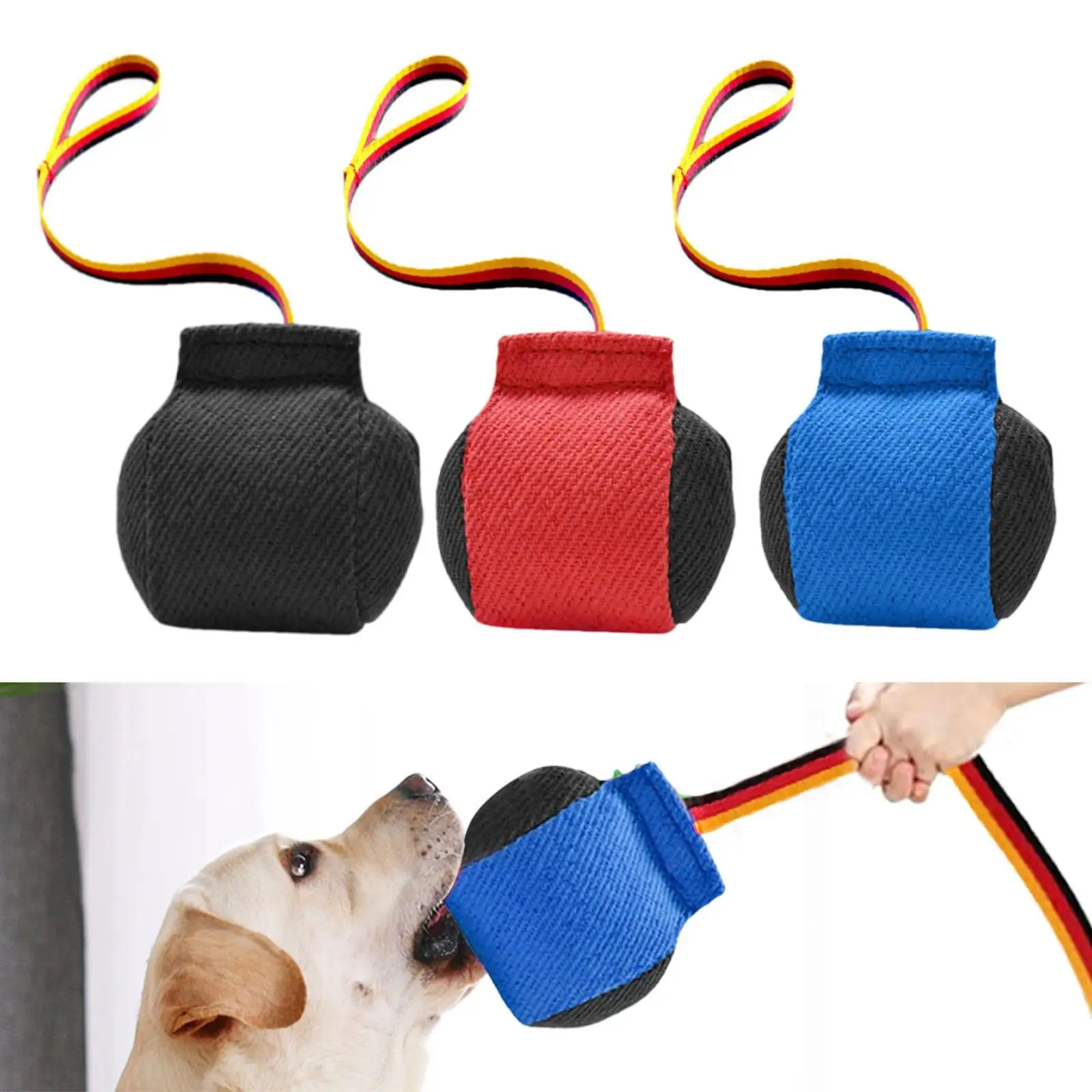 Dog Bite Tug Toy Pull Toy,Lightweight,Portable,Bite Resistant Bite Training Interactive Toy for Small Medium Dog Pet Supplies