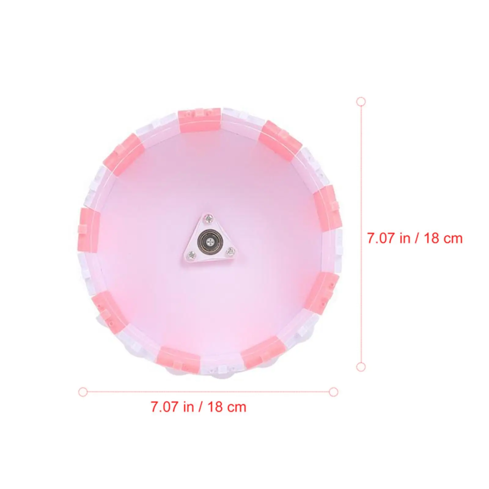 1Set Running Disc 7.09inch Plastic Hamster Exercise Wheel Quiet Flying Saucer Hamster Wheel Hamster Ball for Mice Pet Supplies