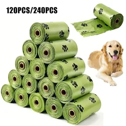 Bolsas gruesas para excrementos de perros, bolsa de basura a prueba de fugas para mascotas, para caminar al aire libre, 120 Uds./240 Uds.