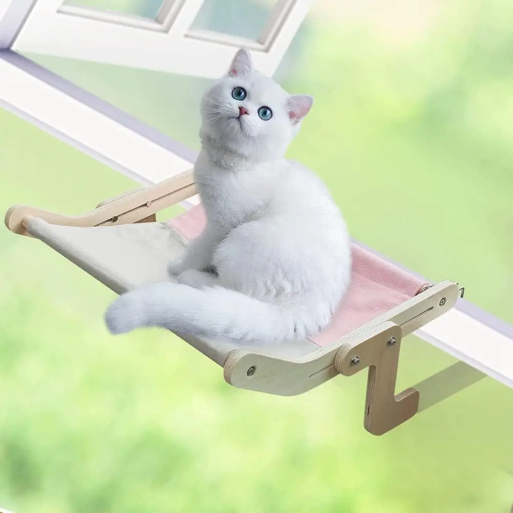 Cama colgante para ventana gatos extraíble y portátil – Nido balcón - imagen 4