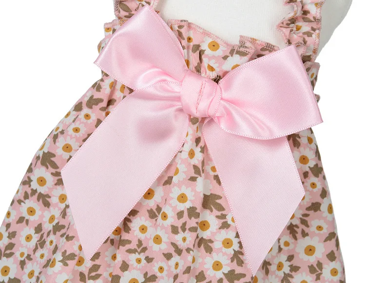 Vestido de verano para perros pequeños, vestido de princesa con lazo para gato, chaleco Floral para cachorro, falda con roseta, ropa para mascotas - imagen 5