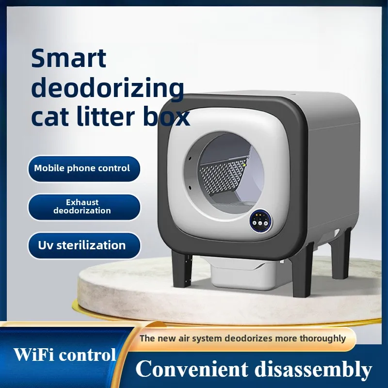 Cajas de arena inteligentes lavables, control de teléfono móvil, limpieza automática, orinales eléctricos para gatos, suministros de productos para mascotas, accesorios de limpieza