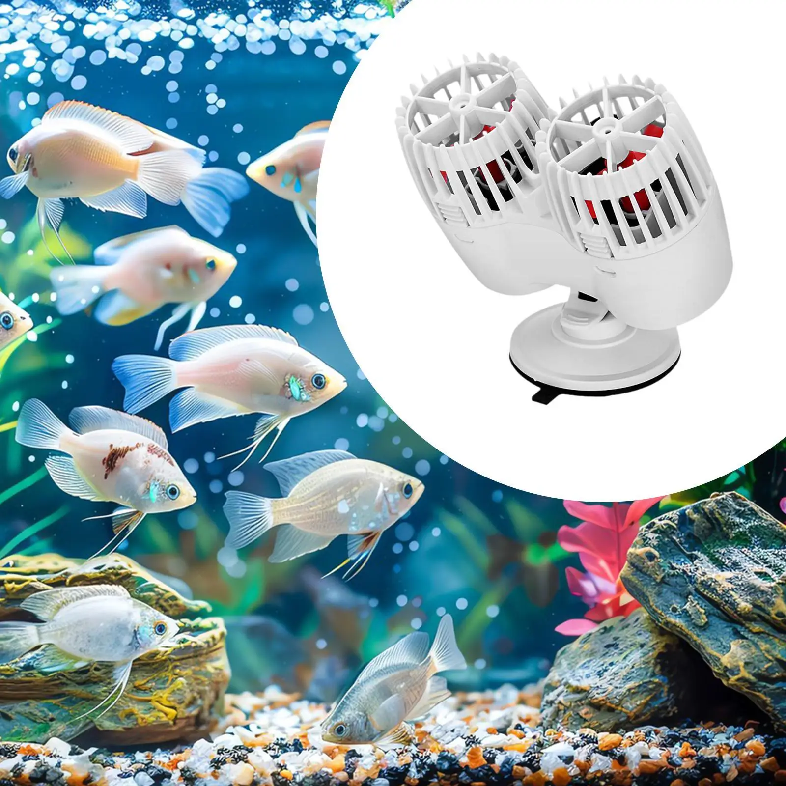 Aquarium Wave Maker 20W Circulation Pump for Fresh and Salty Water Aquariums