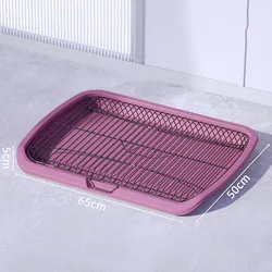 Inodoro de entrenamiento para perros extra grandes de acero inoxidable