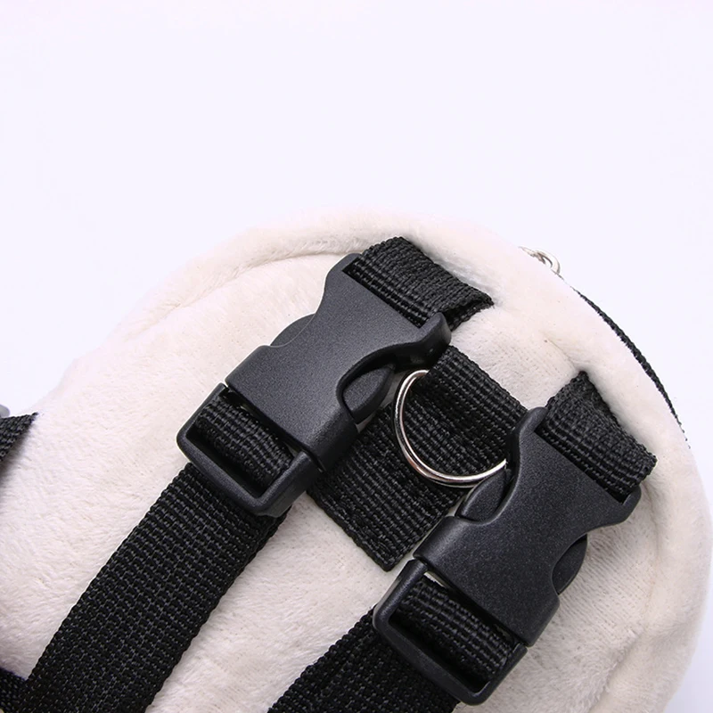 Linda mochila para perros de peluche, bolsa porta refrigerios de franela para perros pequeños Yorkie, bolsa escolar para cachorros al aire libre de gran capacidad - imagen 3