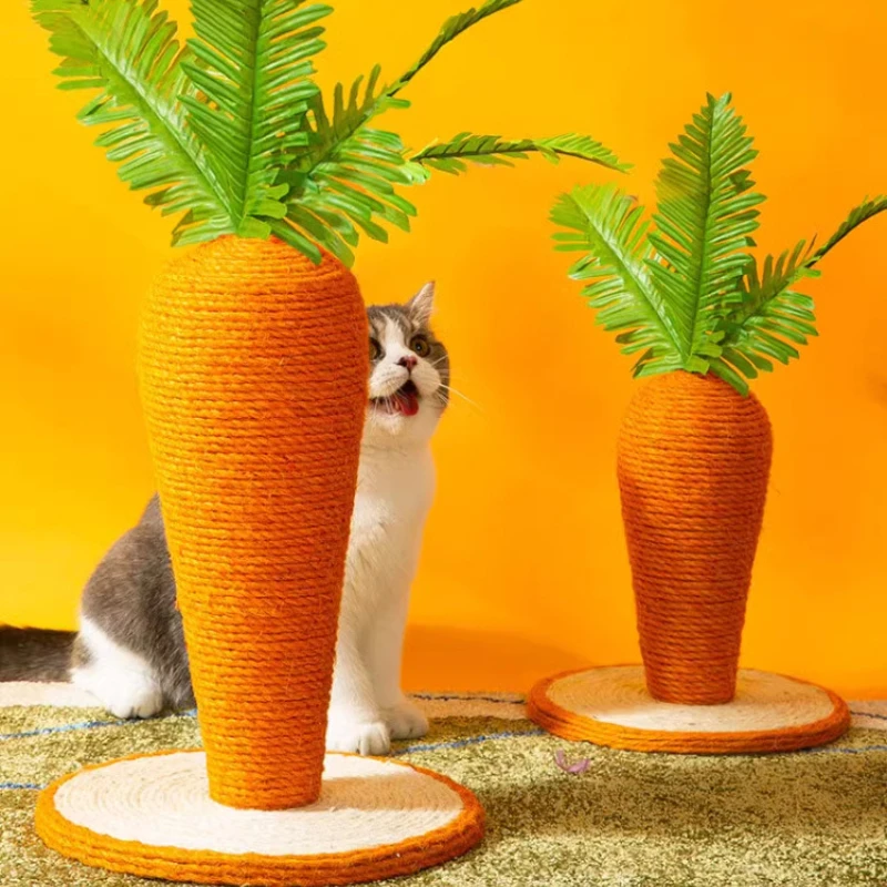 Tabla para rascar gatos, artefacto de molienda de garra de Sisal, columna de escalada de zanahoria resistente al desgaste, juguetes para mascotas, productos para mascotas - imagen 2