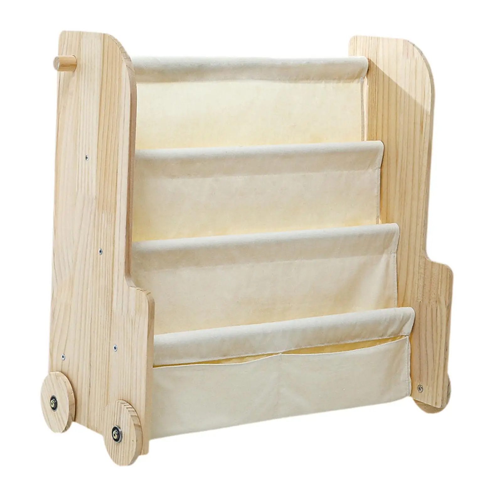 Estantería de madera para gatos y perros: organizador de libros - imagen 3