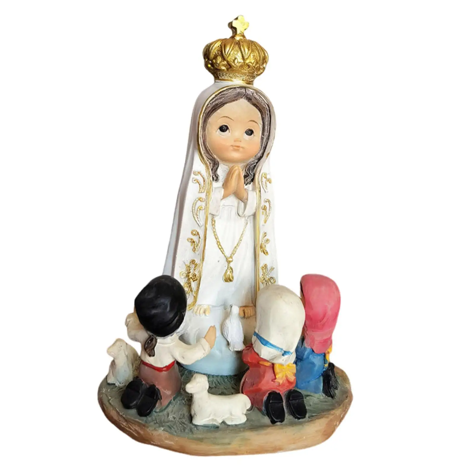 Estatuilla de Natividad, conjunto de Natividad, diseño de escena, escultura de estatua de Navidad, adorno de escritorio para fiestas, centro de mesa festivo, estante para vacaciones - imagen 2