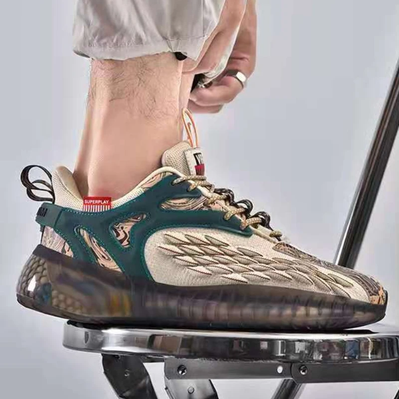 Zapatillas de deporte informales para hombre, entrenador de lujo, zapatos transpirables para hombre, mocasines de moda, zapatos para correr para hombre - imagen 5