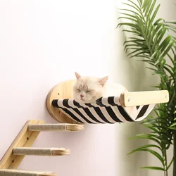 Cama colgante de pared para gatos con rascador y hamaca