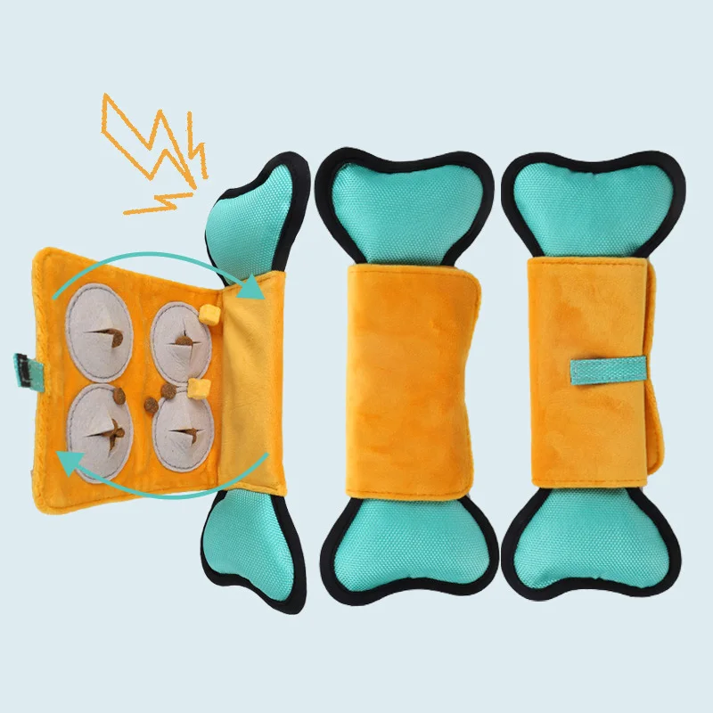 Juguetes interactivos para olfatear perros de peluche, juguete chirriante resistente a mordeduras, juguete para masticar para perros pequeños, medianos y grandes, suministros para mascotas - imagen 2