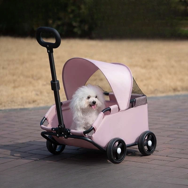 Carrito plegable para perros y gatos pequeños – paseo al aire libre