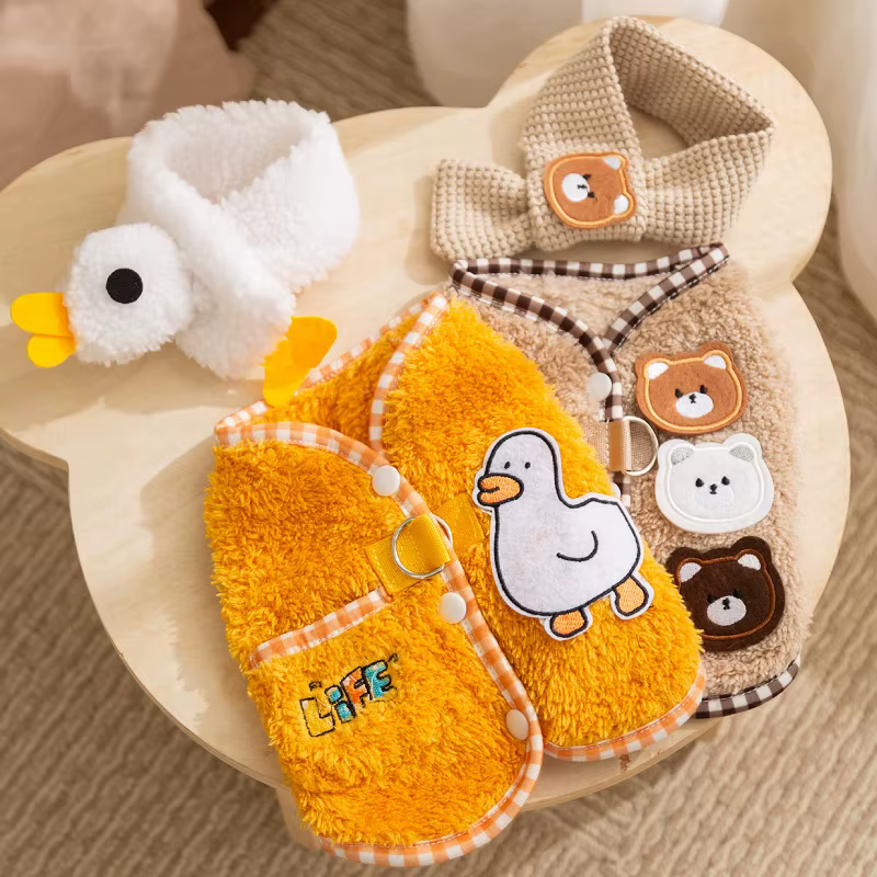 Abrigo invierno perro pequeño Chihuahua Bulldog – Chaleco polar oso