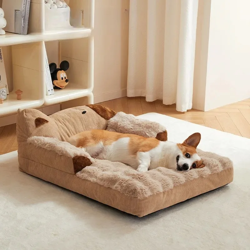 Cama para mascotas para perros de razas pequeñas, productos para cachorros, estera para perros grandes, accesorios para gatos, camas, perrera para mascotas, cojines medianos, manta peluda - imagen 3