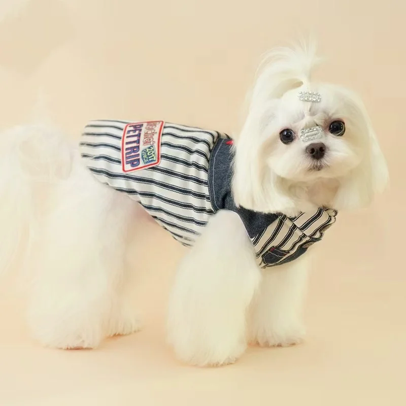 Chaleco vaquero acolchado para perros pequeños – Abrigo de invierno - imagen 5