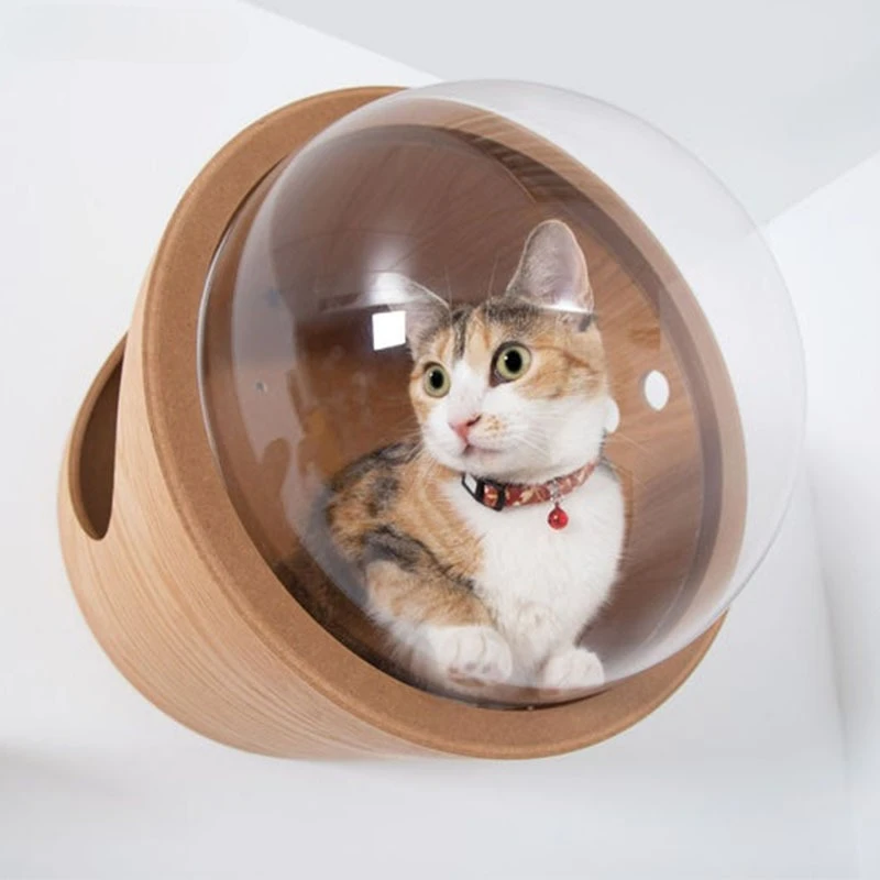 Cama capsula de pared para gatos - Estetica moderna - imagen 5