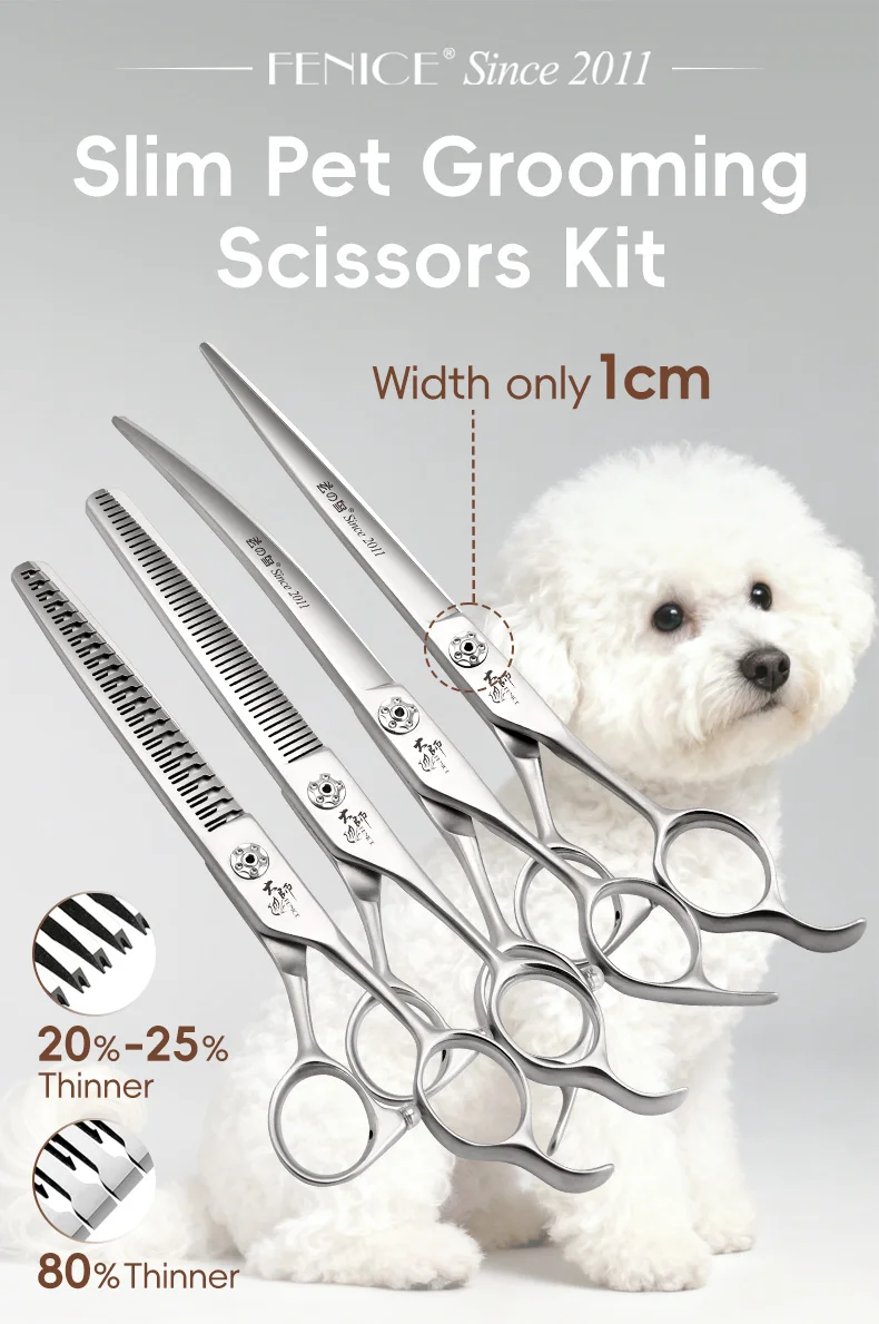 Kit completo de tijeras de peluquería canina