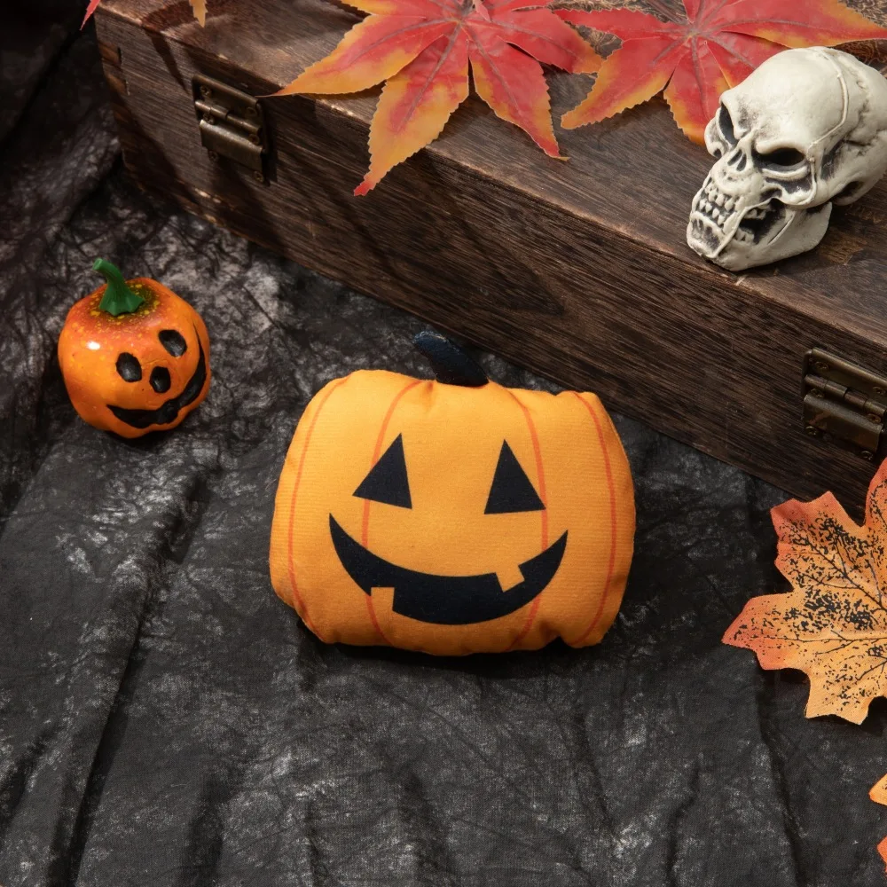 Juguete de gato de Halloween para mascotas con hierba gatera, bonito juguete de calabaza de Halloween, juguete interactivo divertido, accesorios para perros pequeños - imagen 4