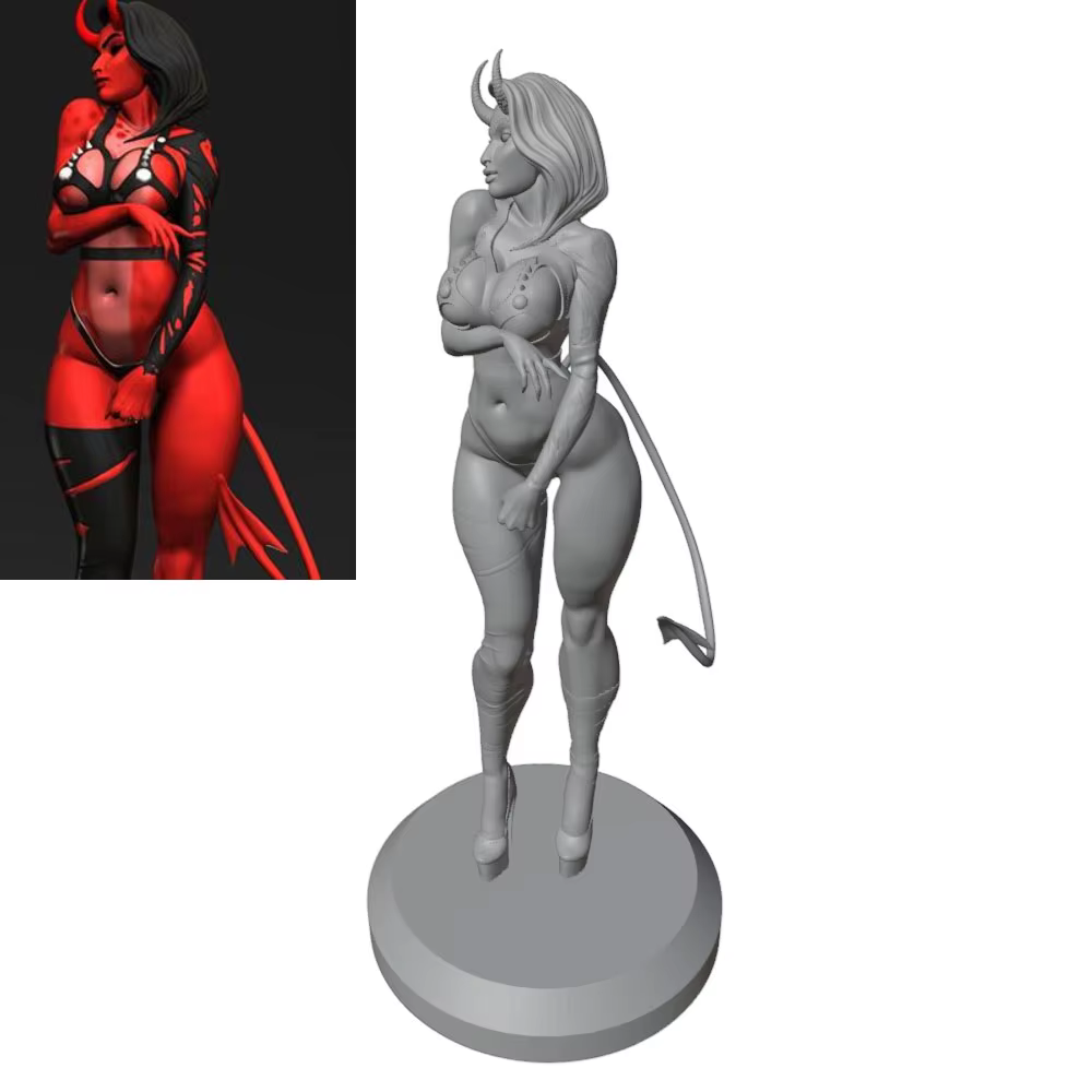 Estatua resina anime chica sensual sin montar ni pintar decoración - imagen 5