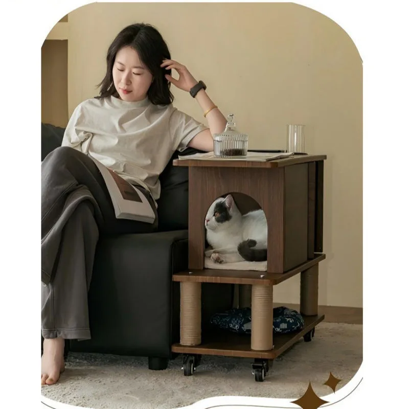 Sofá nido con mesa para gatos – 2 en 1 para casa - imagen 4