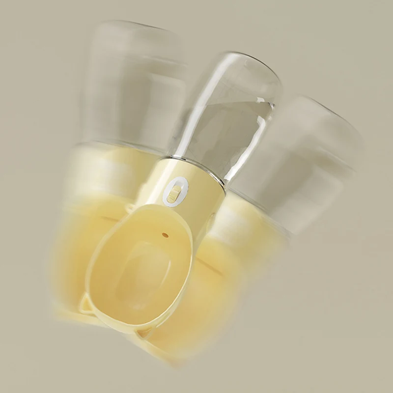 HOOPET-dispensador de agua portátil para mascotas, alimentador de botella para perro, bebedero para gato, contenedor de comida a prueba de fugas, accesorios de viaje 2 en 1 - imagen 5