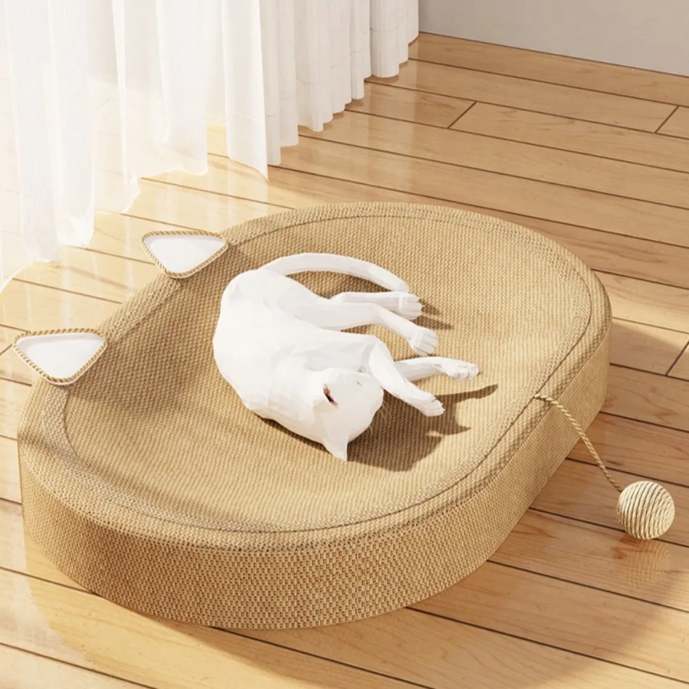 Cama rascador con orejas y almohadilla corrugada para gato - imagen 2