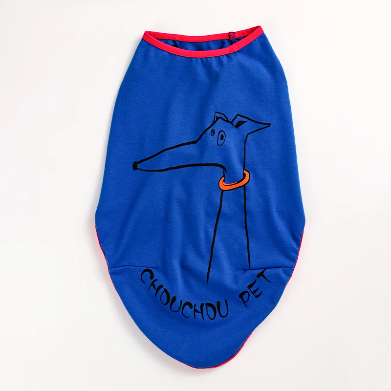 Ropa de algodón transpirable para mascotas para perros grandes, chaleco fino, Gato fresco, ropa para cachorros, camiseta de ocio, Bichon, Teddy, Verano - imagen 4