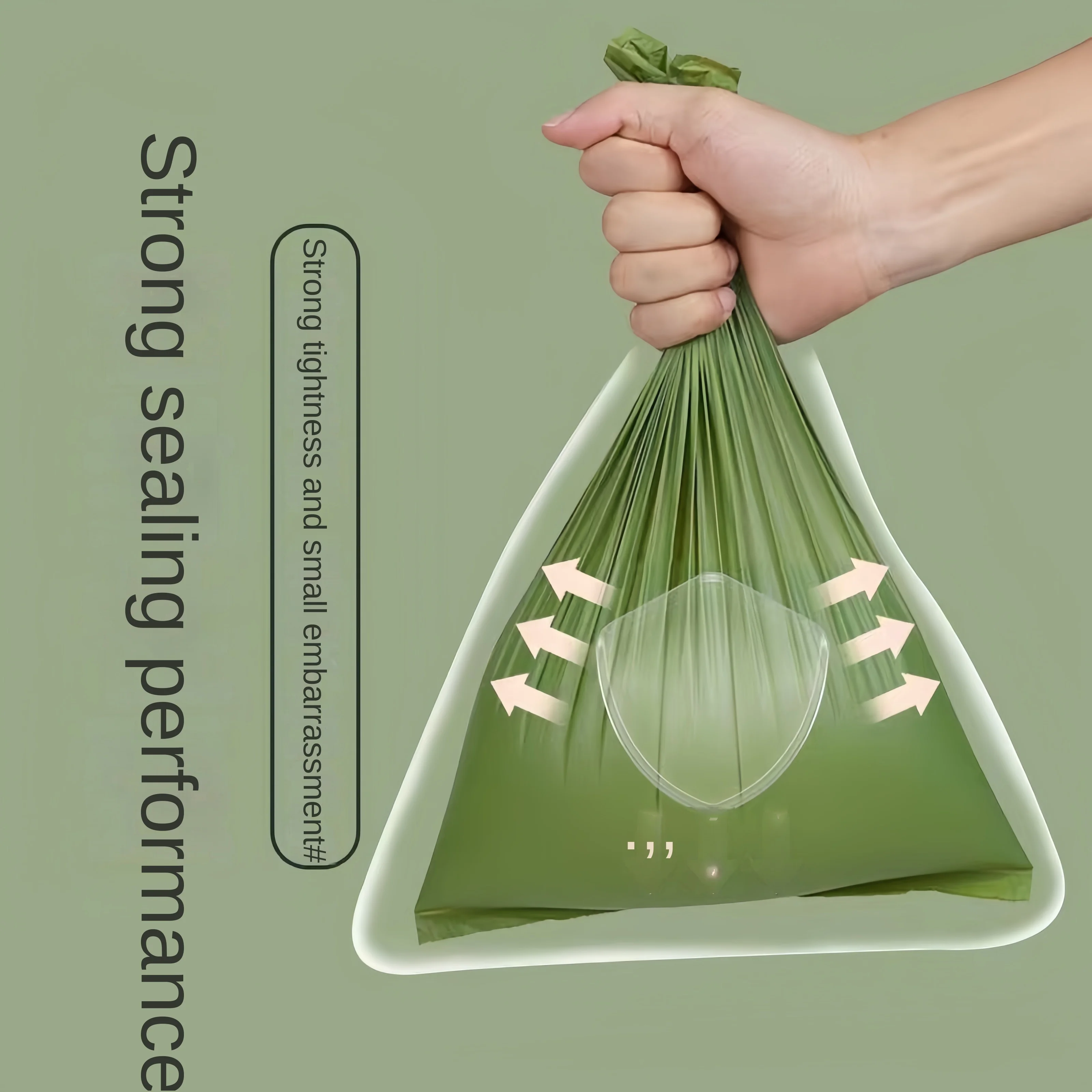 Bolsa para excrementos de perros Pat, protección del medio ambiente, bolsa para excrementos de perros y gatos degradable, bolsa para excrementos de limpieza al aire libre, suministros para mascotas limpias al aire libre - imagen 2