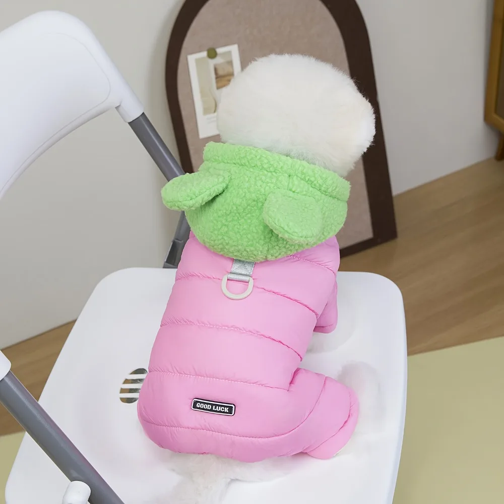 Warm Pet Costume Dog Cotton Clothes Cat Coat Cute Pet Hoodies Supplies Winter Four-Legged Clothes for Cats Small Medium Dogs - imagen 2