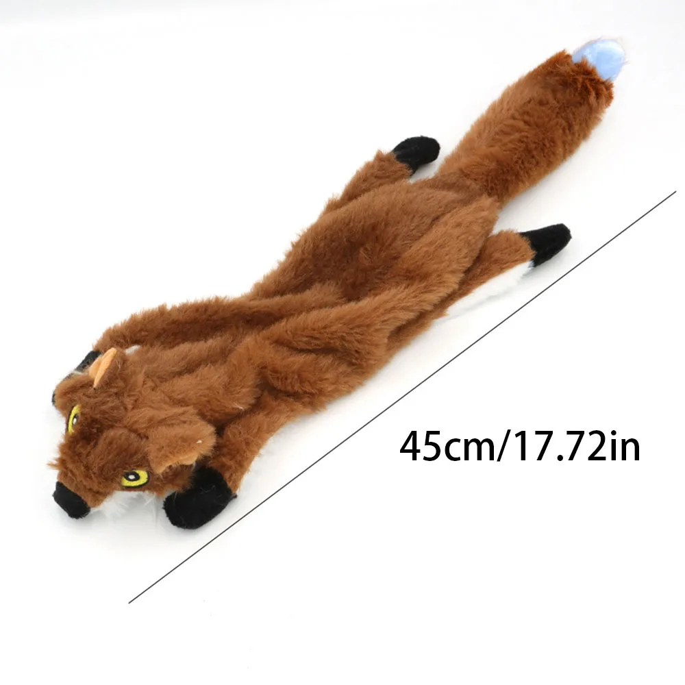 Nuevo juguete de peluche para perros ardilla, juguete masticable chirriante para cachorros y perros adultos, limpieza Dental de dentición Molar