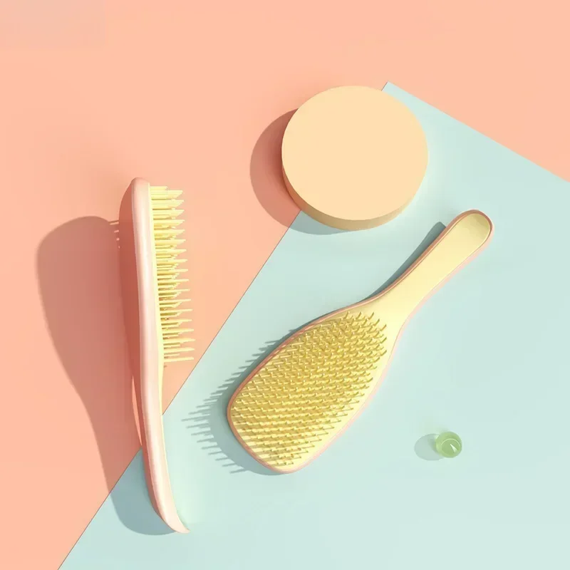 Peine de masaje antiestático, cepillos de masaje no anudados, ducha para desenredar, peines para el cabello con mango mágico portátil, 1 ud. - imagen 2