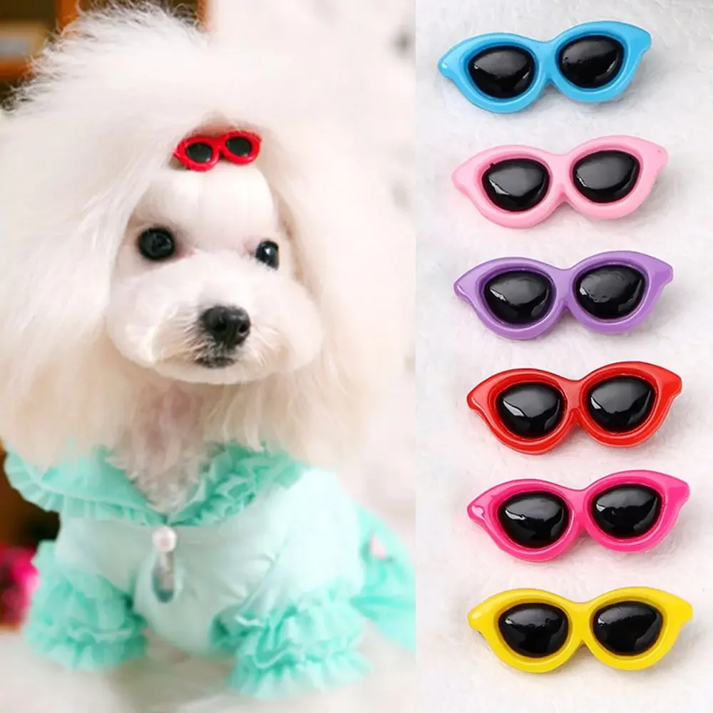 Accesorios de aseo, lazos para cachorros, horquillas encantadoras para perros y gatos, pinzas para el pelo, pasador para el pelo, gafas de sol - imagen 3