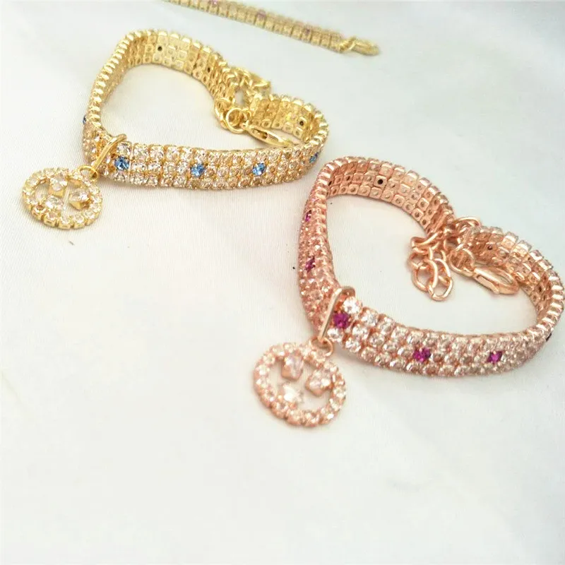 Collar para perro con cristales brillantes y colgante diamante - imagen 2