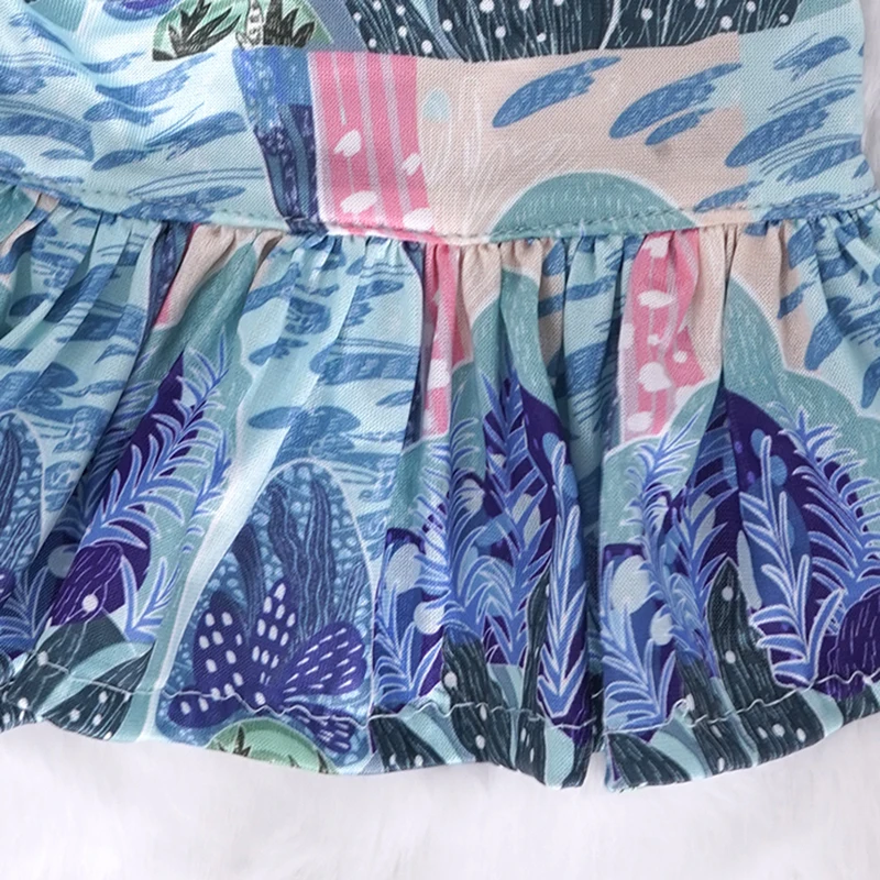 Bikini Sexy para perro, traje de baño para mascotas, ropa interior con tirantes para perros pequeños, conjunto de falda de playa, ropa para perro femenino - imagen 5