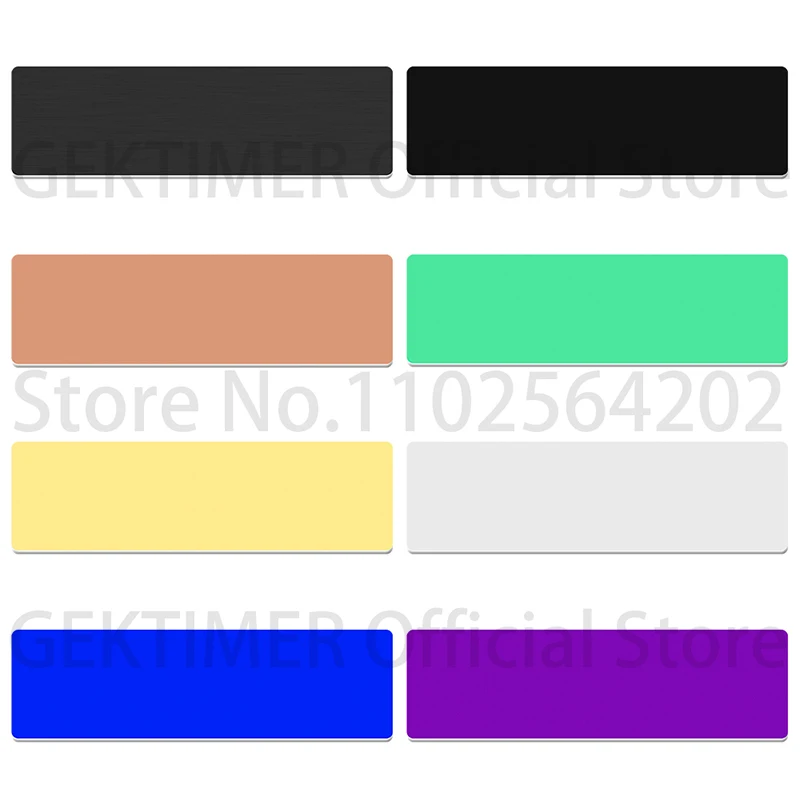 KIYUE 100 Uds 7x2cm etiqueta de identificación de perro con nombre de acero inoxidable acabado cepillado en blanco para salón de belleza etiqueta de identificación de empleado al por mayor - imagen 4