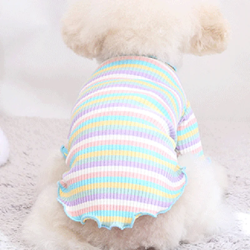 Ropa para perros, chaleco para cachorros, camiseta, camisa bonita de primavera, falda para mascotas, vestido, ropa para perros, camisa de fondo, disfraz para perros, ropa para cachorros - imagen 4