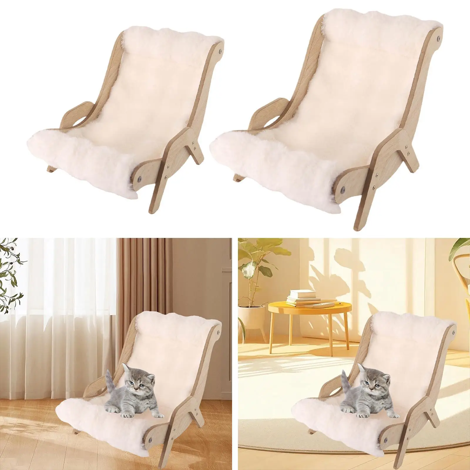 Cat Chair Cat Nest Sturdy Cat Lounger Pet Furniture Cozy for Kitten Dog Pet