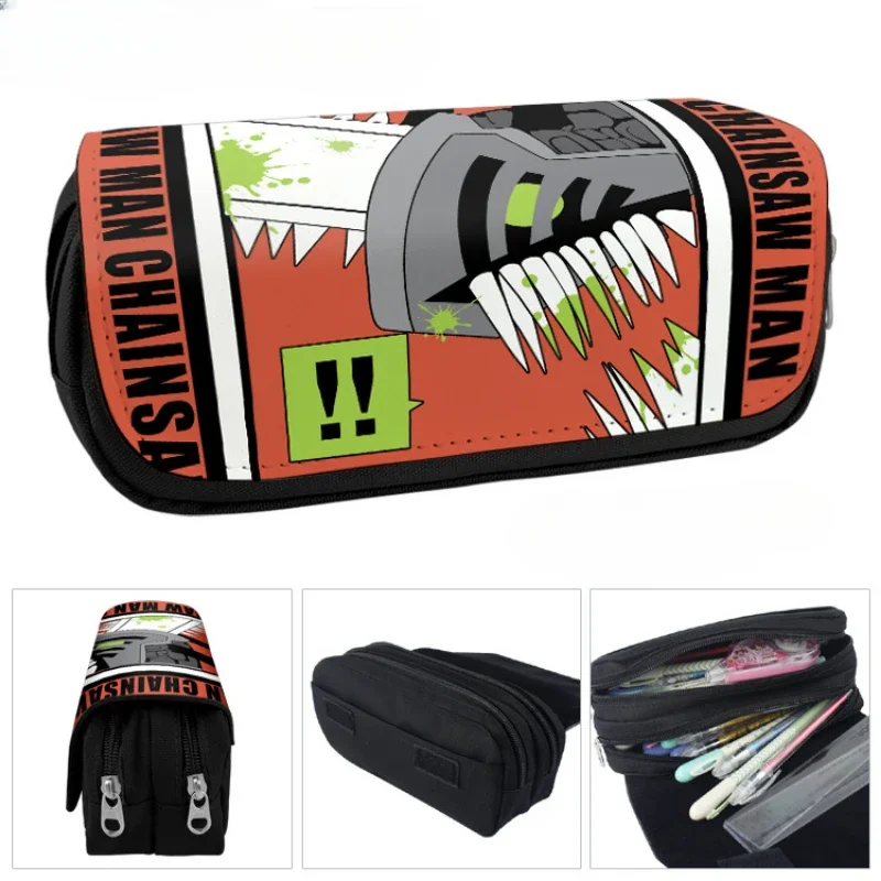 Estuche de lapices Chainsaw Man - Denji, Pochita y Makima para fans - imagen 4