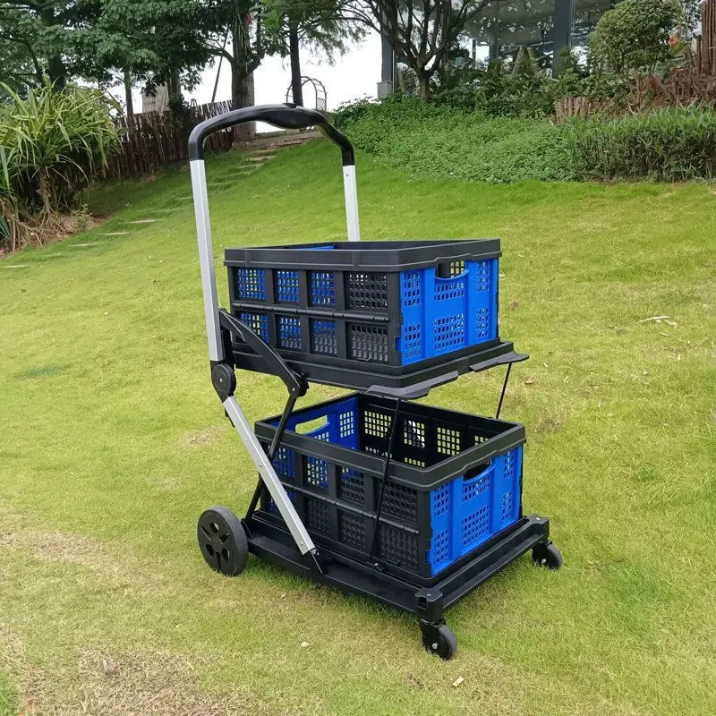 Carro de transporte plegable con ruedas grandes para accesorios de mascotas - imagen 5