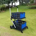 2pcs blue baskets