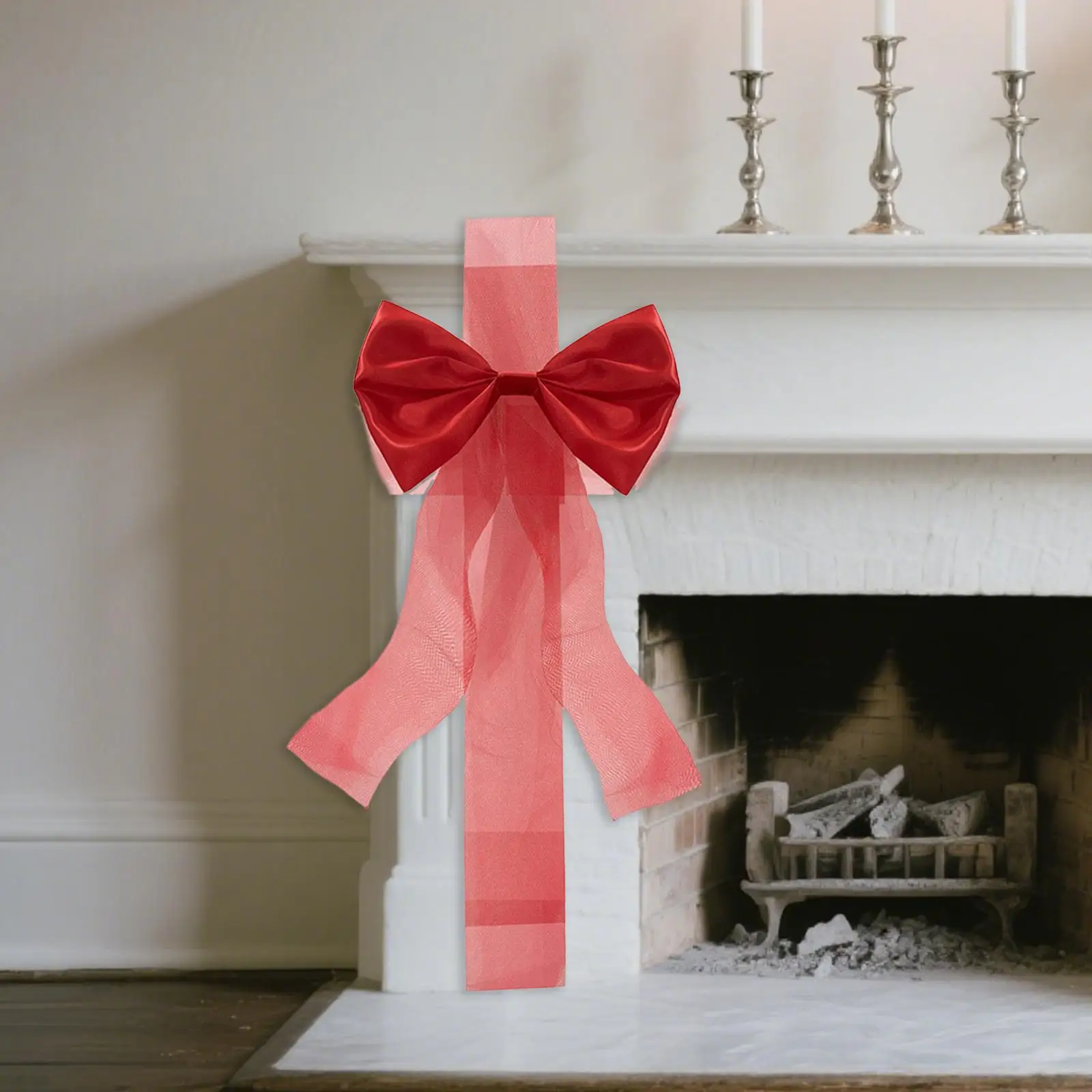 Decoración de Festival con lazo para gabinete, decoración navideña elegante, regalo de vacaciones, accesorios exteriores fáciles de usar, suministros para fiestas