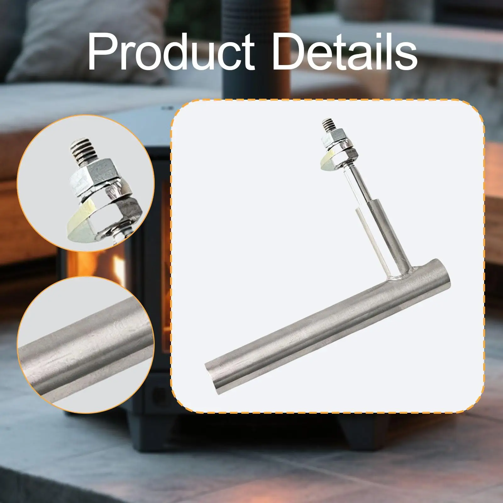 Manija de puerta de chimenea, Hardware profesional, agarre cómodo, fácil de instalar, piezas de repuesto resistentes, accesorios - imagen 5