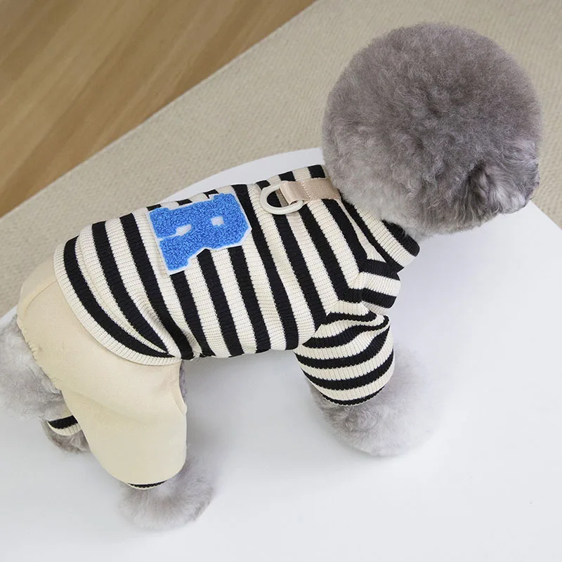 Mono de invierno para perros pequeños y medianos, ropa para cachorros, abrigo de lana suave para perros, ropa para caniche Chihuahua Yorkie - imagen 3