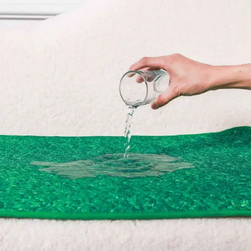 Almohadilla de orina lavable para perro, absorbente, fácil de secar, reutilizable, estera de orina para mascotas, césped Artificial, almohadilla para orinar para perros, almohadilla de entrenamiento para cachorros, alfombrilla para asiento de coche para mascotas - imagen 5