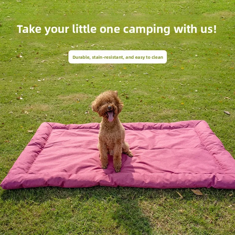 La cojín para perros no es fácil de pegar al cabello, antisalpicaduras, agua, coche al aire libre, plegable, perrera para gatos, cama, suministros para sofá