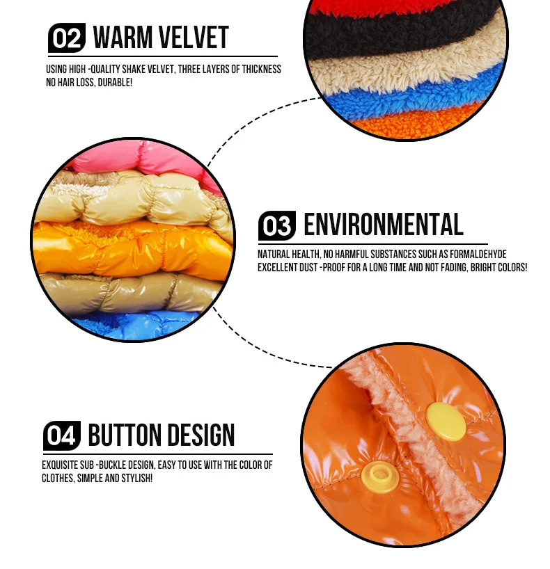 Ropa cálida para perros de XS-3XL, chaqueta de plumas para perros pequeños y medianos, chaleco para gatos, abrigo de lana, ropa para mascotas, abrigos de disfraz para cachorros y Bulldogs - imagen 3